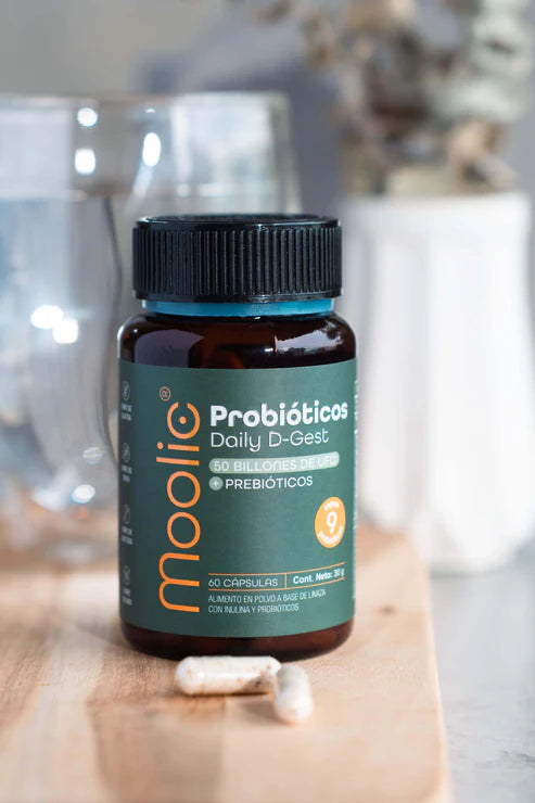 PROBIÓTICOS EN CÁPSULAS DAILY D-GEST CON PREBIÓTICOS