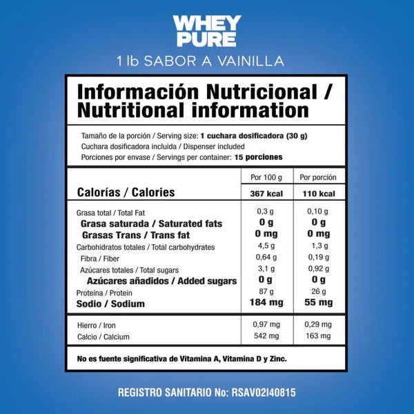 WHEY PURE 1 LB