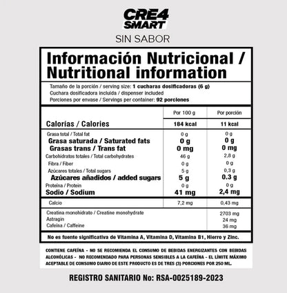 CRE4 SMART - SIN SABOR